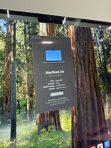 Apple (MacBook) ноутбуктары: Apple MacBook Air 13" (2024) в цвете Midnight. Характеристики: - Чип — 3