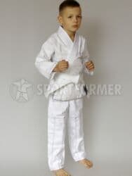 купальник для художественной гимнастики черный: Детское кимоно для дзюдо/джиу-джитсу (комплект: куртка, штаны, пояс) — 3