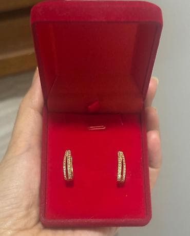 золото россия: Серьги, Проба 585, Без вставки, Женские, Новый — 2