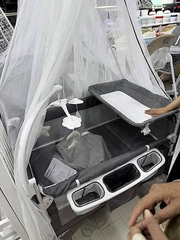 стол с регулируемой высотой бишкек: Манеж-кровать, Б/у, Раскладной, Другой материал — 1