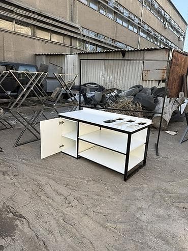 Столы для кафе: Стол для кафе, Прямоугольный, цвет - Белый — 3