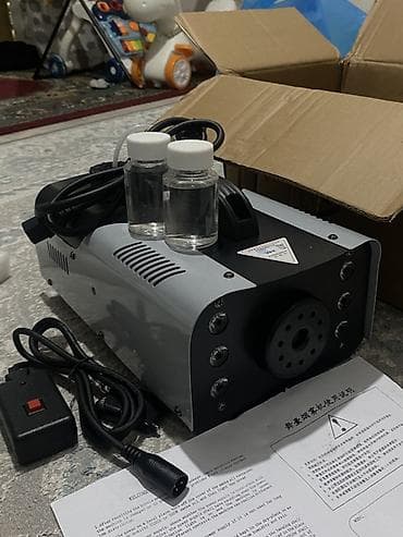 выбротор: Сценическая дым-машина FOGGER 1200W с LED‑подсветкой и пультом ДУ - — 3
