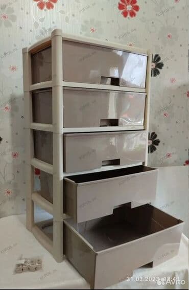 коробки 5 слойные: Шифоньер, Прямой, цвет - Бежевый, Пластик — 3