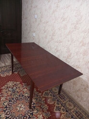 деревянный обеденный стол раздвижной: Стол трансформер Для кухни, Раскладной стол, цвет - Коричневый — 4