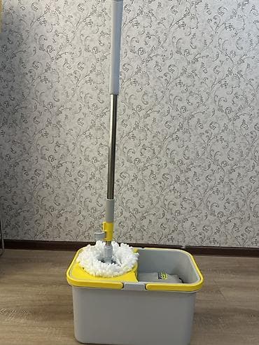 Чарбалык товарлар: Швабра с ведром и центрифугой (spin-mop) для быстрой и удобной влажной — 1