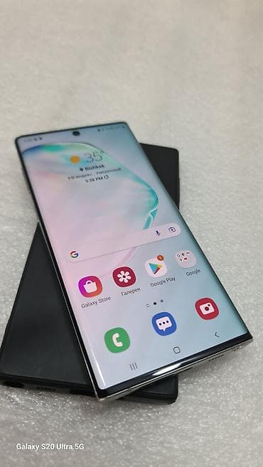 iphone xc max: Samsung Note 10 5G, Б/у, 256 ГБ, цвет - Голубой — 5