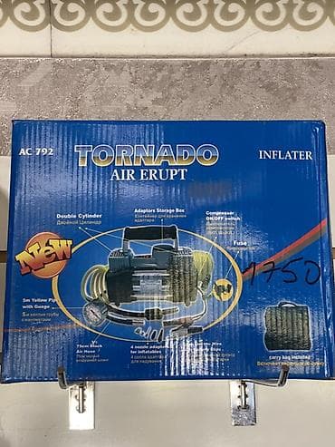 Автомобильный компрессор TORNADO AIR ERUPT AC-792 (Inflator) - at lalafo.kg Автомобильный компрессор TORNADO AIR ERUPT AC-792 (Inflator) -