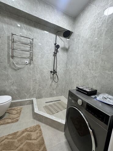 квартиры бишкек на аренду: 2 комнаты, Агентство недвижимости, Без подселения, С мебелью полностью — 9