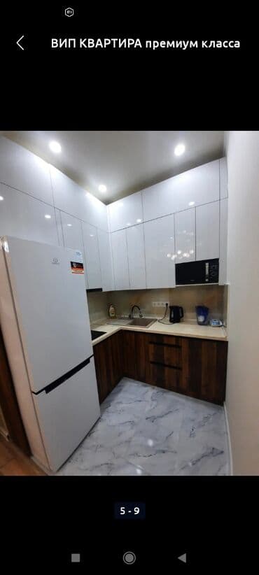 квартира элитка бишкек: 1 комната, Душевая кабина, Постельное белье, Кондиционер — 13