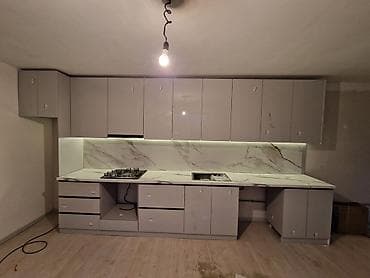 кухонные гарнитуры рассрочку: Кухонный набор на заказ, МДФ, 7–14 дней, Бесплатная доставка, Дизайн, проект, Установка, сборка, Гарантия — 4