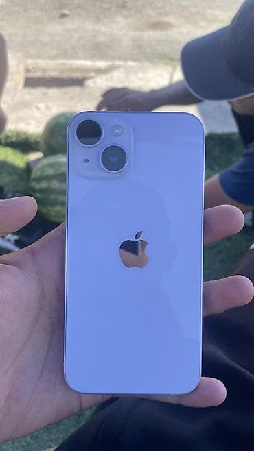 IPhone 14, Б/у, 128 ГБ, Deep Purple, Зарядное устройство, Защитное стекло, Чехол, 88 %