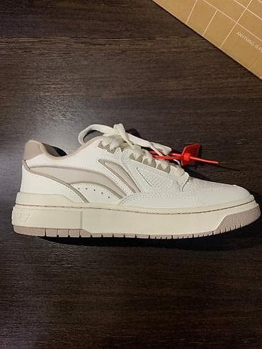 Кроссовки Li-Ning (модель в стиле ретро-корт) - Цвет: белый/молочный