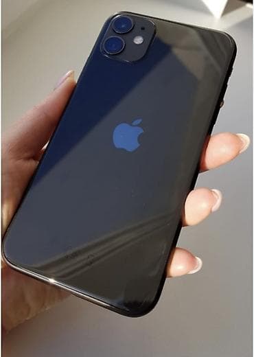IPhone 11, Б/у, 128 ГБ, Black Titanium, Зарядное устройство, Защитное стекло, Чехол, 92 %