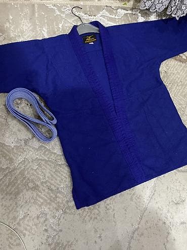 аниме меч: Синий кимоно для дзюдо/джиу‑джитсу Mizuno. Комплектация: - Куртка из — 6