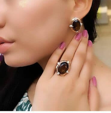 свадебные наборы ручной: Набор украшений, Проба 925, Женские, Новый — 8