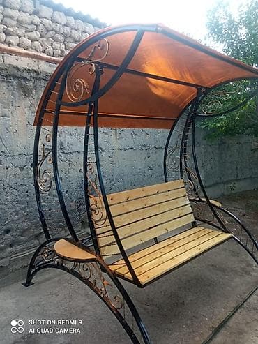 вечер: Садовые качели Со спинкой, С крышей — 2