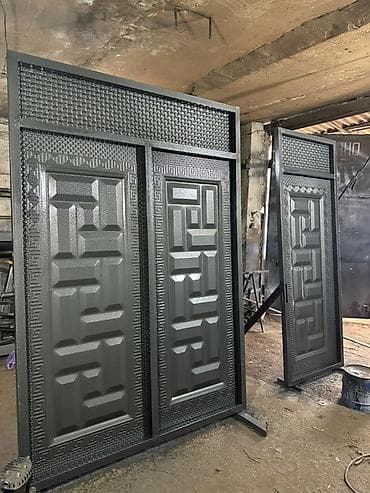 Распашные ворота: Металлические распашные ворота Ассаламу алейкум Заказ алабыз ворота — 10