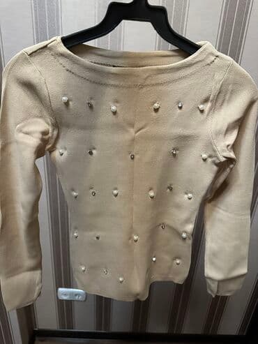 цвет бежевый: Лонгслив, цвет - Бежевый, S — 1