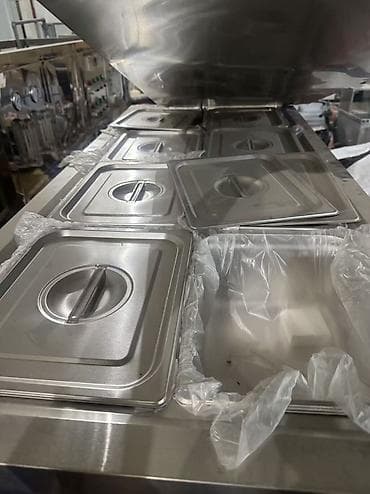 Линия мармитов/тепловая витрина для раздачи блюд из нержавеющей стали