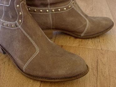 boots: Итальянские замшевые ботильоны janet and janet ankle boots janet and — 2