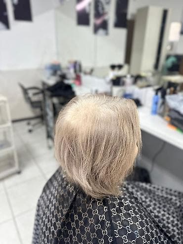 16 р: Услуга: женская стрижка и объемное тонирование для тонких/редких волос — 1