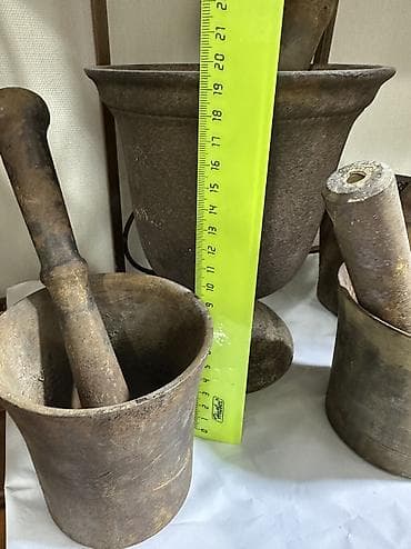 чуко: Чугуннуе ступки с пёстиками, разные — 3