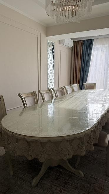 кухонный гарнитур классика: Стол и стул для зала, цвет - Бежевый — 2