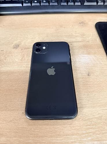 nokia e7: IPhone 11, Б/у, 128 ГБ, Черный, Чехол, Коробка — 2