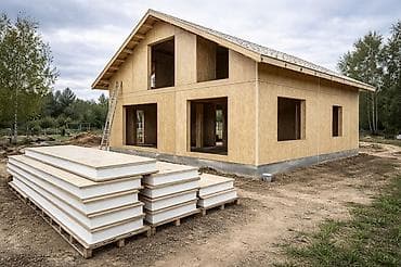 сип панелей: СИП‑панели (SIP) из ОСБ и пенополистирола СИП панельдер Сатылат жана — 9