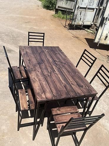 Декор для дома и сада: Скамейка Металл, Со спинкой, Без крыши — 10