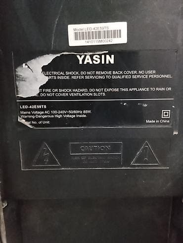 a 52: LED-телевизор YASIN, модель LED-42E59TS, диагональ 42" без вайфай — 2