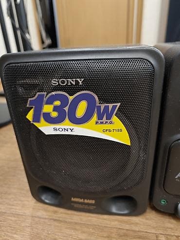 Аудиотехника: Портативная аудиосистема Sony MEGA BASS CFS-715S с раздельными — 6