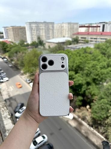 чехол для оружия: Чехол Gucci белый для iPhone 17 Pro Max. Абсолютно новый, в комплекте — 3