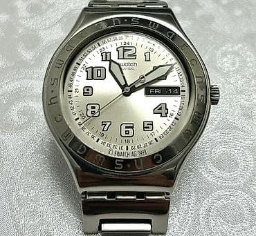 макасы мужской: Классические часы часы, Swatch, Швейцария, Оригинал, Мужские, Б/у — 4
