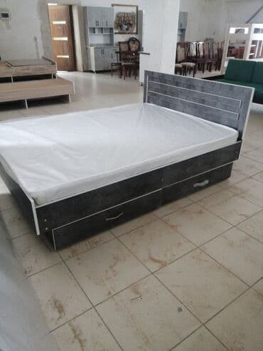 кровать с шухлядами: Двуспальная кровать, Новый, С ящиком для хранения, длина - 2000 см — 2