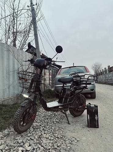 Мототехника: Дарю с двух батарей!!! Электроскутер для грузоперевозок/доставки — 2