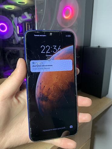 Мобильные телефоны и аксессуары: Redmi, Redmi 9A, Б/у, 32 ГБ, цвет - Синий, 2 SIM — 1