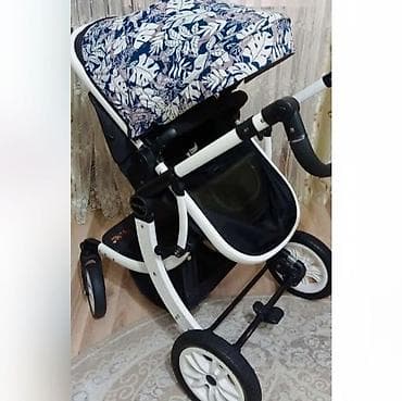 Детский транспорт: Коляска, цвет - Белый, Б/у — 5