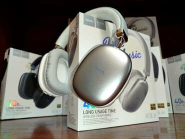 накладные наушники для телефона: Полноразмерные, Hoco, Новый, Беспроводные (Bluetooth), Классические — 3