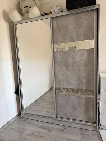 прихожый бу: Шкаф-купе с зеркальной дверью - Тип: шкаф-купе, 2 раздвижные двери - — 3