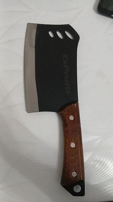 Посуда: Новый Набор кухонных топориков/ножей экспедиционного типа всё вместе — 4