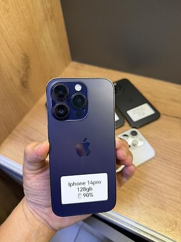 14 pro max: IPhone 14 Pro, 128 ГБ, Deep Purple, 90 % — 4