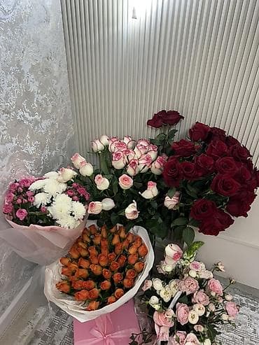 галанские розы: Авторские букеты и композиции из свежих цветов - Розы разных — 1