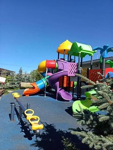 royal beach: Коттедж, Пансионат ЦО Palm Beach, Чок-Тал, Детская площадка, Парковка, стоянка, Охраняемая территория — 2