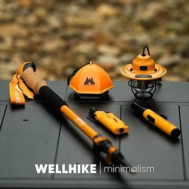 Треккинговые палки WELLHIKE (пара) - Телескопическая конструкция с — 2