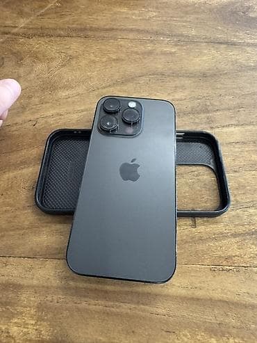 logitech k380: IPhone 14 Pro, Б/у, 128 ГБ, Black Titanium, Чехол, 83 % — 1