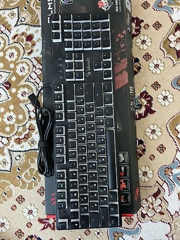 logitech g703: Клавиатура, Bloody, Механическая, Проводное подключение, Размер: 100% — 3