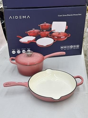 Чугунный набор посуды AIDEMA 7 в 1 с эмалированным покрытием Color — 4