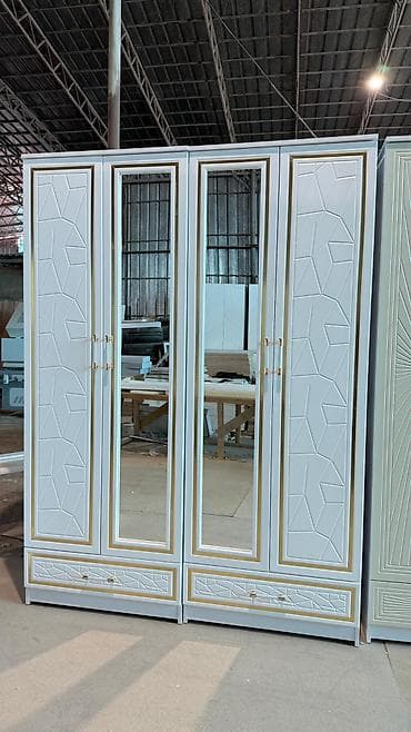 Шифоньеры, шкафы для одежды: Шифоньер, шкаф для одежды, Прямой, МДФ — 5