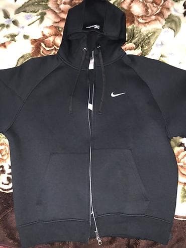 шапка найк: Мужская толстовка, M, Nike, Новый, цвет - Черный, Бесплатная доставка — 2